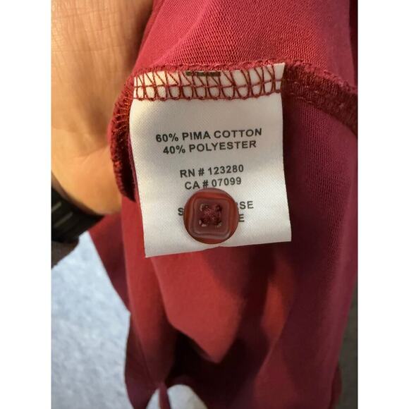 Travis Mathew Mens XXL Pocket Golf Polo Pinehurst Red - Picture 8 of 9